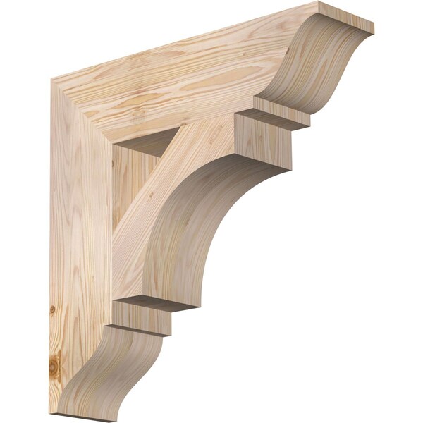 Ekena Millwork Westlake Traditional Smooth Bracket, Douglas Fir, 5 1/2"W x 22"D x 22"H BKT06X22X22WTL01SDF - main
